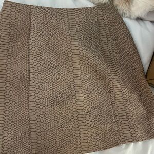 Vici Tan Snake Print Pencil Skirt